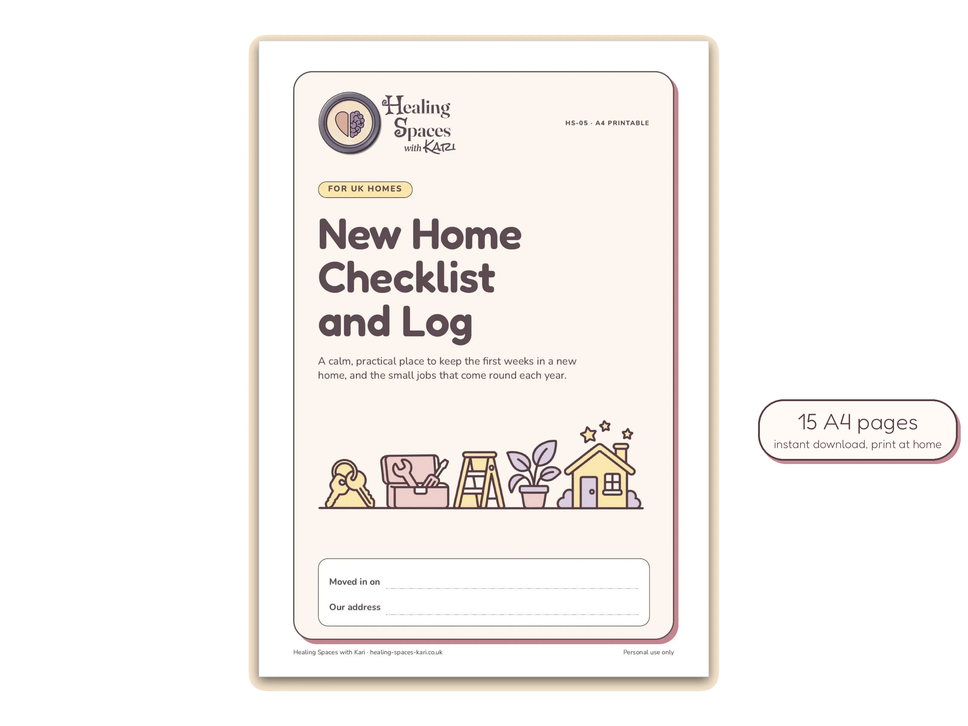 Cover of New Home Checklist and Maintenance Log