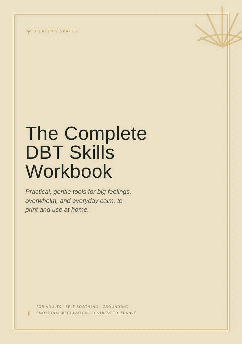 Cover of The Complete DBT Skills Workbook — Art Deco Edition