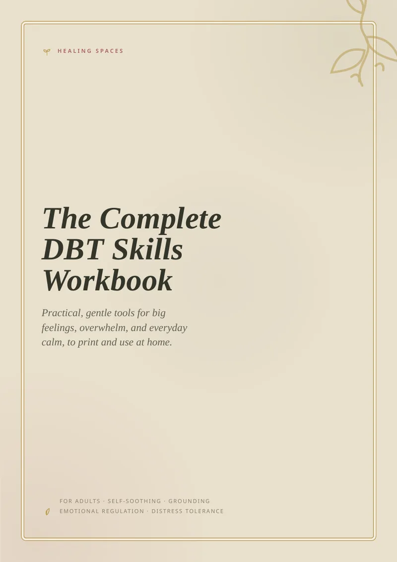 Cover of The Complete DBT Skills Workbook — Art Nouveau Edition