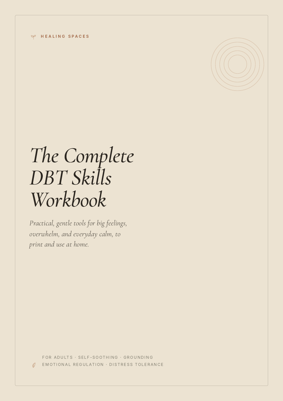 Cover of The Complete DBT Skills Workbook (print at home)