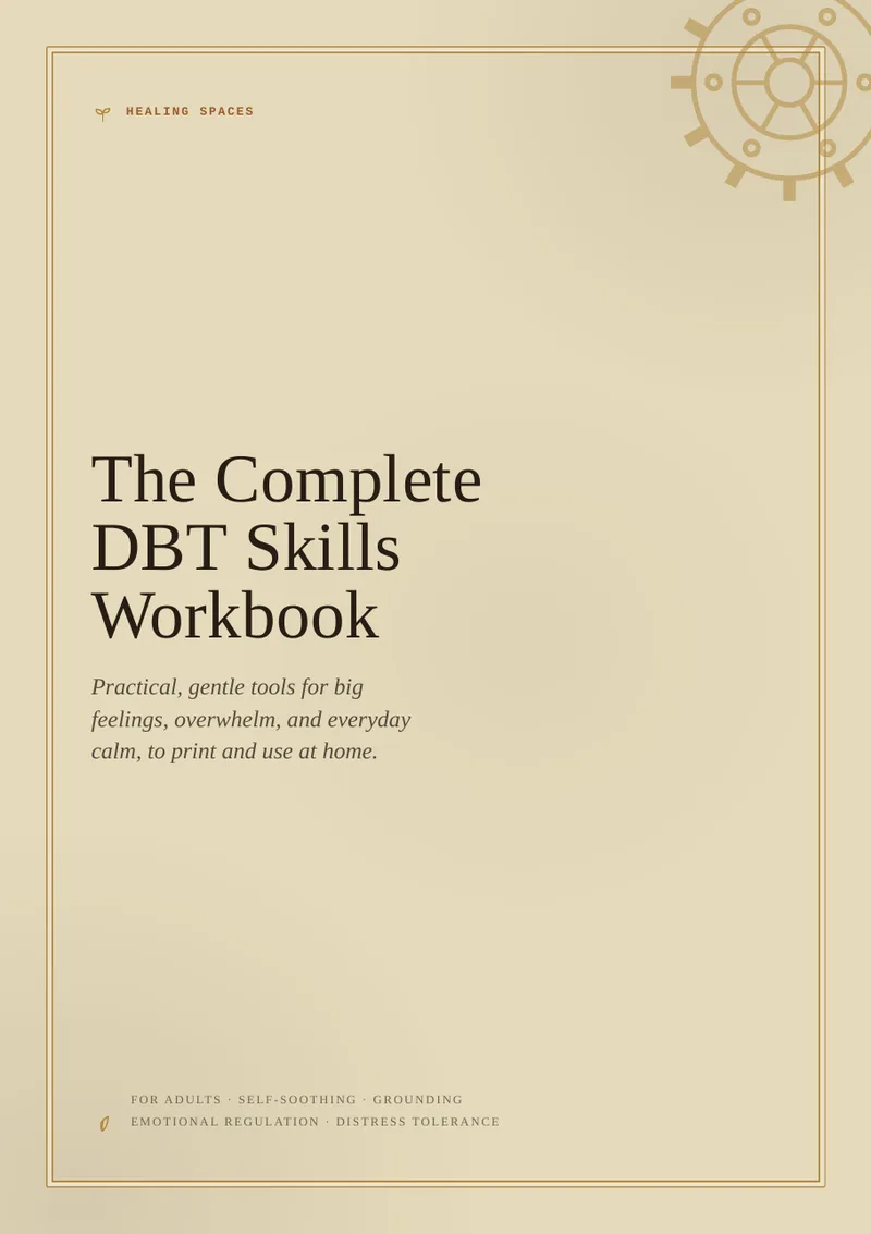 Cover of The Complete DBT Skills Workbook — Steampunk Edition